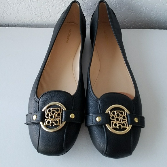 liz claiborne black flats